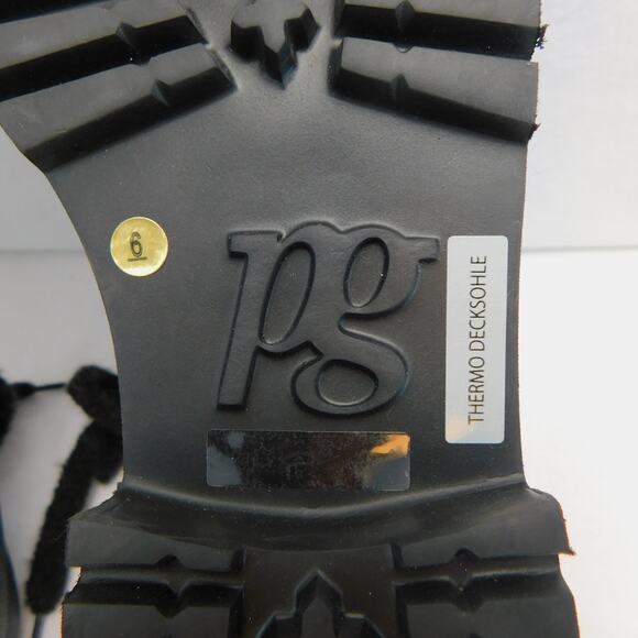 Paul Green Black Womens Merino Wool Lace up Lined Hiker Boots Size 6 New - Picture 10 of 12